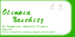 olimpia naschitz business card